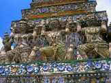 THAILAND, Bangkok, WAT ARUN (Temple of Dawn), Chinese porcelain work on prang, THA657JPL