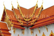 THAILAND, Bangkok, WAT BENCHAMABOPHIT (Marble Temple), roof top detail, THA3059JPL