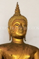 THAILAND, Bangkok, WAT PHO, Buddha image in cloister, head close up, THA2771JPL