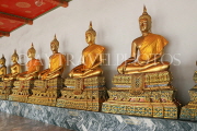 THAILAND, Bangkok, WAT PHO, Buddha images in cloisters, THA2745JPL