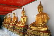 THAILAND, Bangkok, WAT PHO, Buddha images in cloisters, THA2748JPL
