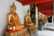 THAILAND, Bangkok, WAT PHO, Buddha images in cloisters, THA2753JPL