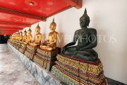 THAILAND, Bangkok, WAT PHO, Buddha images in cloisters, THA2756JPL