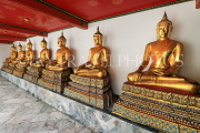 THAILAND, Bangkok, WAT PHO, Buddha images in cloisters, THA2760JPL