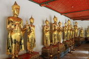 THAILAND, Bangkok, WAT PHO, Buddha images in cloisters, THA2761JPL