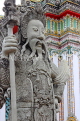 THAILAND, Bangkok, WAT PHO, Chinese Guardian statue, THA2849JPL