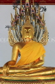 THAILAND, Bangkok, WAT PHO, Naga Buddha Statue (Seven Headed Serpent), THA2846JPL