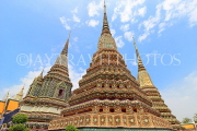 THAILAND, Bangkok, WAT PHO, Phra Maha Chedis, THA2800JPL