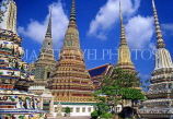 THAILAND, Bangkok, WAT PHO (Temple of Reclining Buddha), chedis, THA405JPL