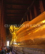 THAILAND, Bangkok, WAT PHO (Temple of Reclining Buddha), golden reclining Buddha, THA15JPL