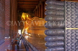 THAILAND, Bangkok, WAT PHO (Temple of Reclining Buddha), golden reclining Buddha, THA1897JPL