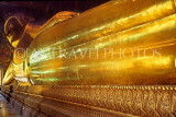THAILAND, Bangkok, WAT PHO (Temple of Reclining Buddha), golden reclining Buddha, THA55JPL