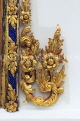 THAILAND, Bangkok, WAT PHO, decorative gold leaf work on doorways, THA2857JPL