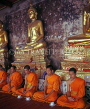 THAILAND, Bangkok, WAT PHO, monks & Buddha statues, THA023JPL