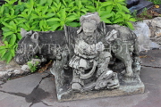 THAILAND, Bangkok, WAT PHO, stone statues spread throughout temple site, THA2871JPL