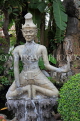 THAILAND, Bangkok, WAT PHO, stone statues spread throughout temple site, THA2884JPL