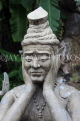 THAILAND, Bangkok, WAT PHO, stone statues spread throughout temple site, THA2886JPL