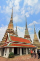 THAILAND, Bangkok, WAT PHO, temple site, and Phra Maha Chedis, THA2824JPL