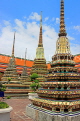 THAILAND, Bangkok, WAT PHO, temple site, chedis, THA2817JPL