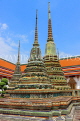 THAILAND, Bangkok, WAT PHO, temple site, chedis, THA2818JPL