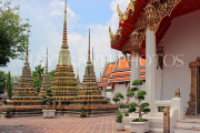 THAILAND, Bangkok, WAT PHO, temple site, chedis, THA2822JPL