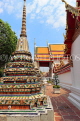 THAILAND, Bangkok, WAT PHO, temple site, chedis, THA2823JPL