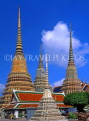 THAILAND, Bangkok, WAT PHO Temple (temple of Reclining Buddha), chedis, THA1982JPL