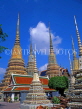 THAILAND, Bangkok, WAT PHO Temple (temple of Reclining Buddha), chedis, THA751JPL