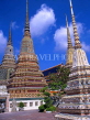 THAILAND, Bangkok, WAT PHO Temple (temple of Reclining Buddha), chedis, THA753JPL