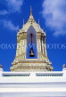 THAILAND, Bangkok, WAT PHO Temple (temple of reclining Buddha), small chapel with bell, THA27JPL