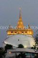 THAILAND, Bangkok, WAT SAKET (Golden Mount Temple), dusk view, THA3296JPL