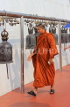 THAILAND, Bangkok, WAT SAKET (Golden Mount Temple), prayer bells and monk, THA3318JPL