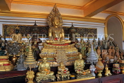 THAILAND, Bangkok, WAT SAKET (Golden Mount Temple), shrine room Buddha statues, THA3336JPL