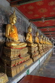 THAILAND, Bangkok, WAT SUTHAT, the cloisters, Buddha statues, THA3202JPL