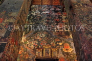 THAILAND, Bangkok, WAT SUTHAT, wall murals, frescoes, THA3210JPL