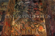 THAILAND, Bangkok, WAT SUTHAT, wall murals, frescoes, THA3211JPL