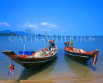 THAILAND, Ko Samui Island, Big Buddha Beach, fishing boats, THA339JPL