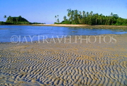 THAILAND, Ko Samui Island, coastal view near Chaweng Beach, sand patterns, THA1981JPL