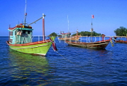 THAILAND, Ko Samui Island, fishing boats, THA1774JPL