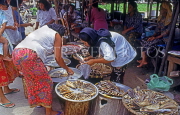 THAILAND, Ko Samui Island, market stall selling dried fish, THA1983JPL