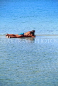 THAILAND, Ko Samui Island, two sunbathers on shallow sea, THA1071JPL