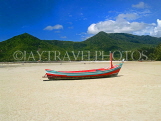 THAILAND, Koh Phangan Island, beach and fishing boat, THA2026JPL