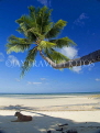 THAILAND, Koh Phangan Island, beach with coconut tree and dog, THA2023JPL