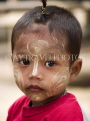 THAILAND, Koh Surin Island, Mokken sea gypsy girl, with paited face, THA2144JPL