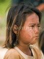 THAILAND, Koh Surin Island, Mokken sea gypsy girl, with paited face, THA2147JPL