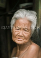THAILAND, Koh Surin Island, elderly Mokken sea gypsy woman, THA1965JPL
