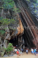 THAILAND, Phang Nga Bay, Khao Phing Kan (James Bond Island), limestone formations, THA4319JPL