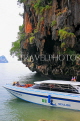 THAILAND, Phang Nga Bay, Khao Phing Kan (James Bond Island), speed boat, THA4314JPL