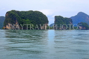 THAILAND, Phang Nga Bay, limestone islands, islet rock formations, THA4242JPL