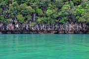 THAILAND, Phang Nga Bay, limestone islands, islet rock formations, THA4246JPL
